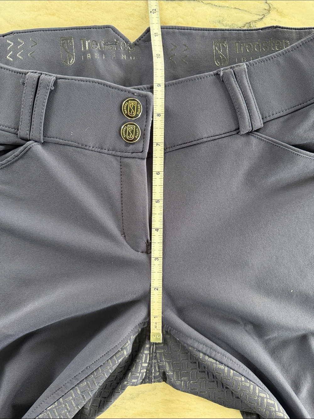 Tredstep Ireland Full Seat Riding Breeches - Navy 30R - Picture 4 of 8